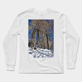 Snowy Trees on Monte Lussari Long Sleeve T-Shirt